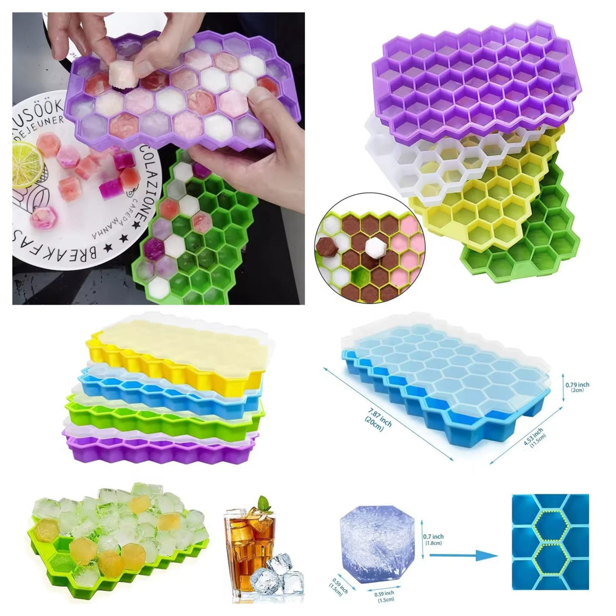 Honeycomb Silicone Ice Tray