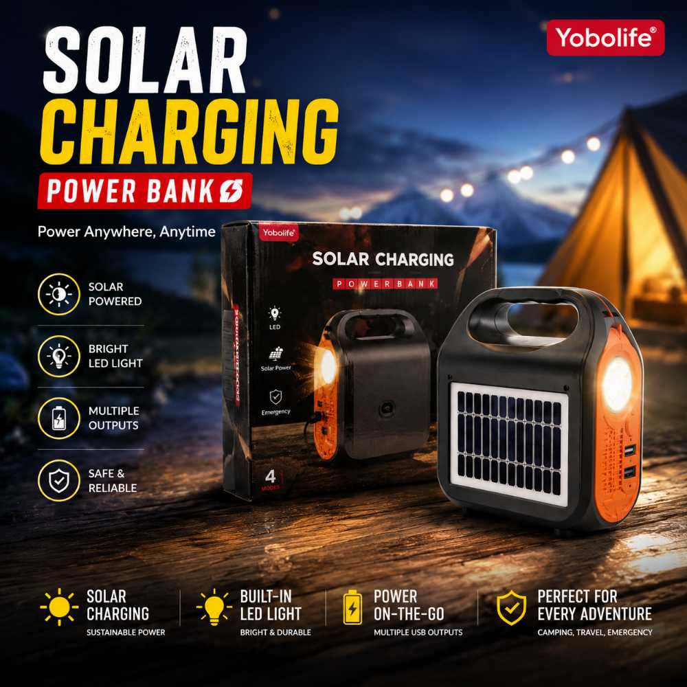Portable Emergency Solar Charger Ligth